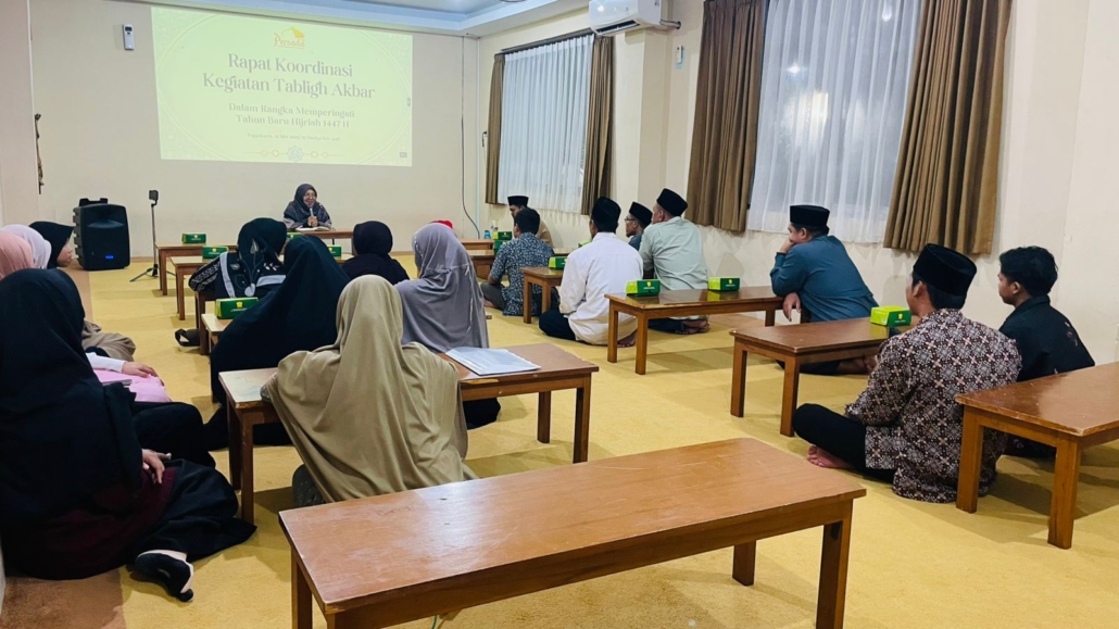 Suasana rapat pengurus persada bersama para takmir masjid binaan persada