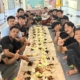 makan sate bersama santri putra persada