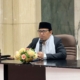 mudir persada sedang menyampaikn taujihat sebelum UAS
