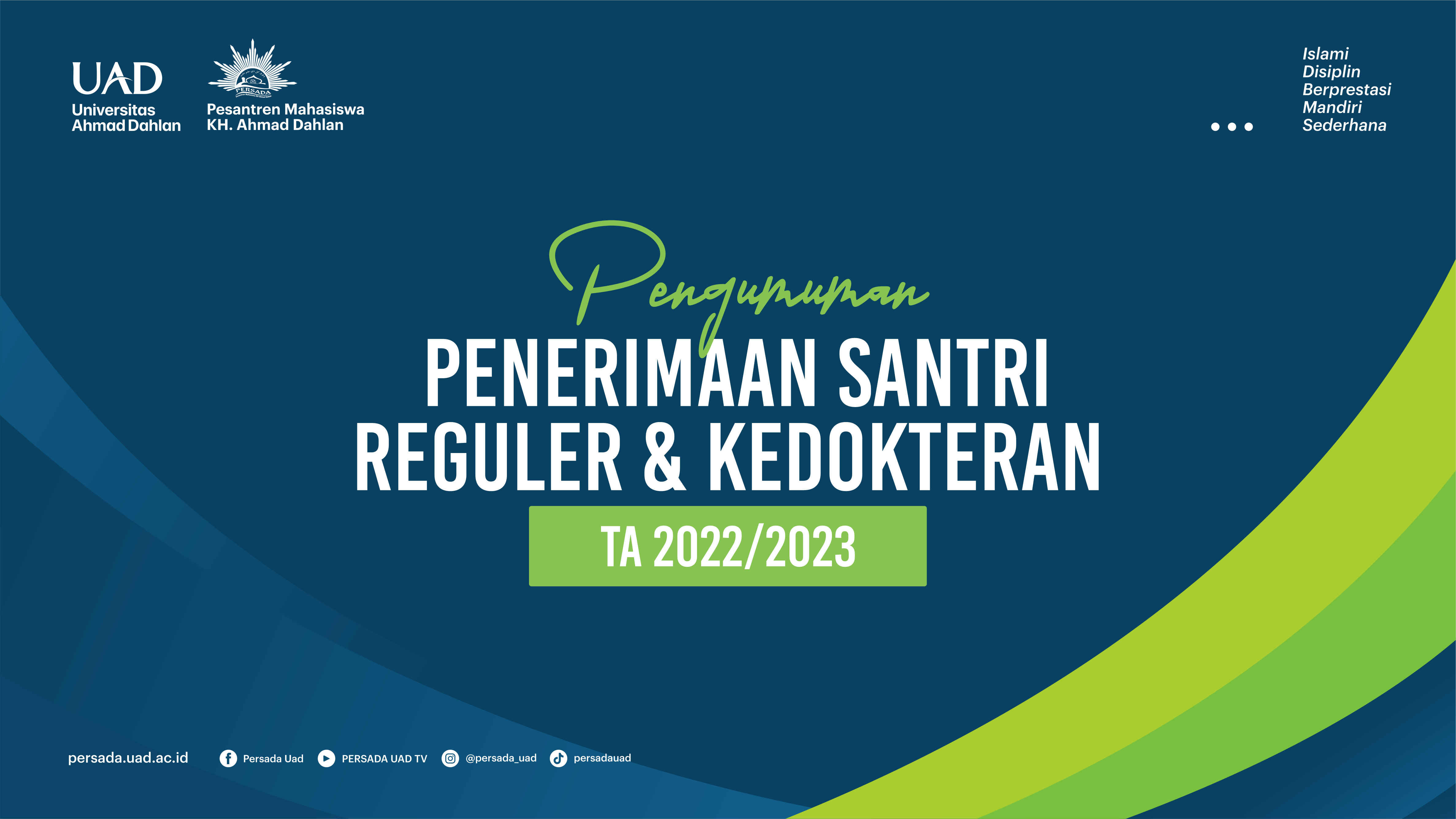 Penerimaan Santri reguler & Kedokteran